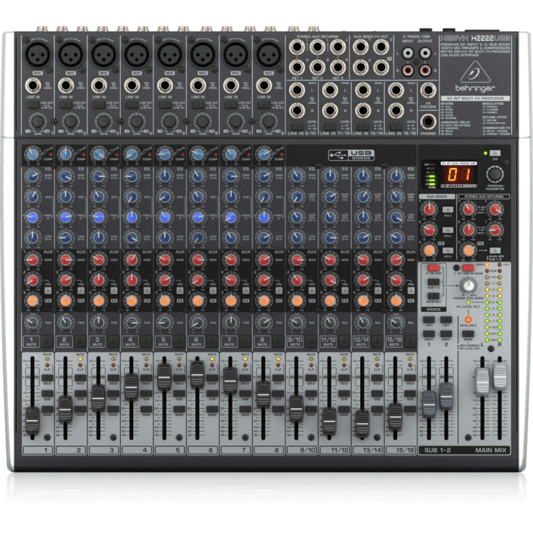 MIXER ANALOGO USB 16 CANALES XENYX X2222USB BEHRINGER 1