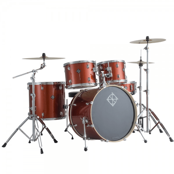 BATERIA 5 PIEZAS CON HARDWARE WINE RED 10,12,14,20,14x5,5 PODSP520BWR SPARK DIXON2