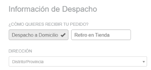 Tipos de despacho