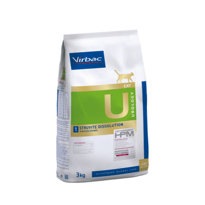 Virbac HPM urology struvite 1 dissolution cat 1.5 kg1