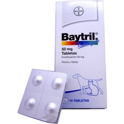 Baytril saborizado 50 mg