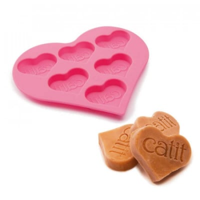 Cat it creamy molde corazon