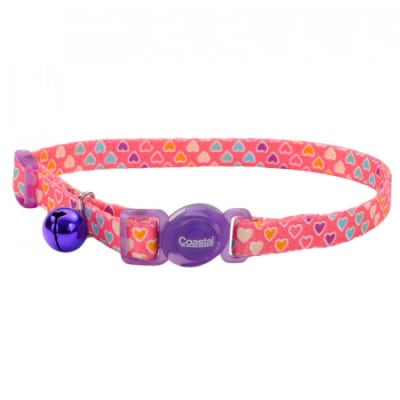 Coastal collar gato corazon