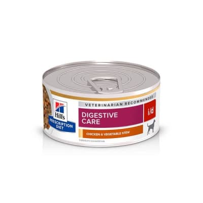 Latas Hills i/d pollo y vegetales perro 156 g1
