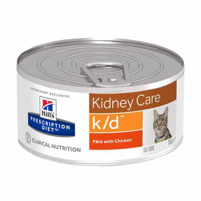 Latas Hills k/d cuidado del riñon felino 156 gr1