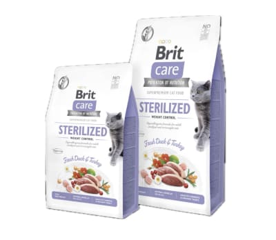 Brit care sterilized weight control  felino1