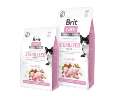 Brit care sterilized sensitive fresh rabbit felino1
