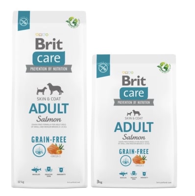 Brit care adulto salmon skin coat grain free