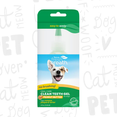 Tropiclean Clean teeth gel mantequilla de maní perro 118ml1