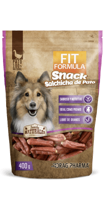 Fit Formula snack salchilla pato 400 gr1