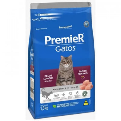 Premier Gato adulto pelo largo pollo  1,5 kg