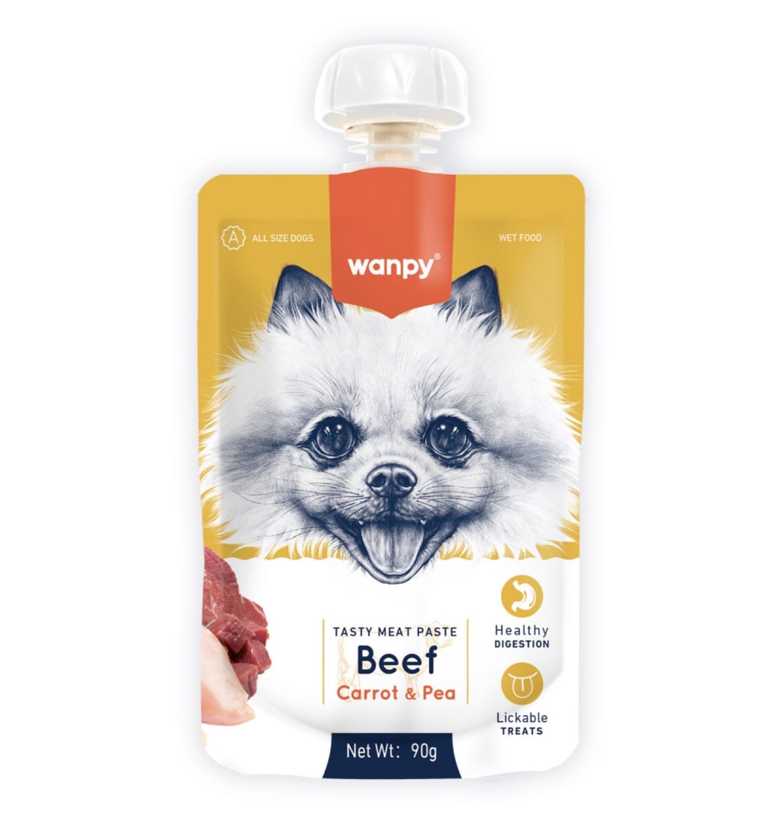 Wanpy Taste meat paste canino 90g2