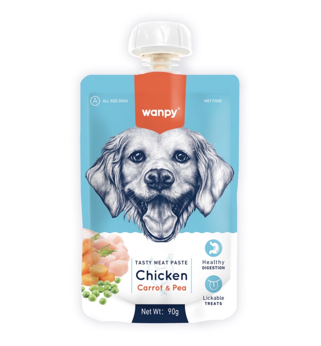 Wanpy Taste meat paste canino 90g1