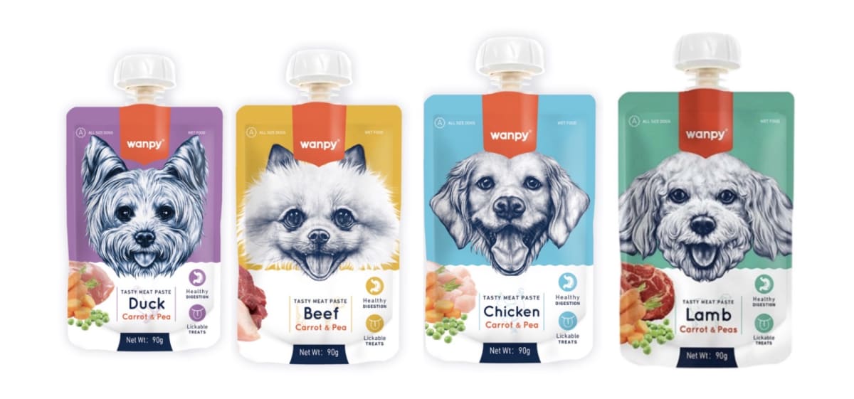 Wanpy Taste meat paste canino 90g 4