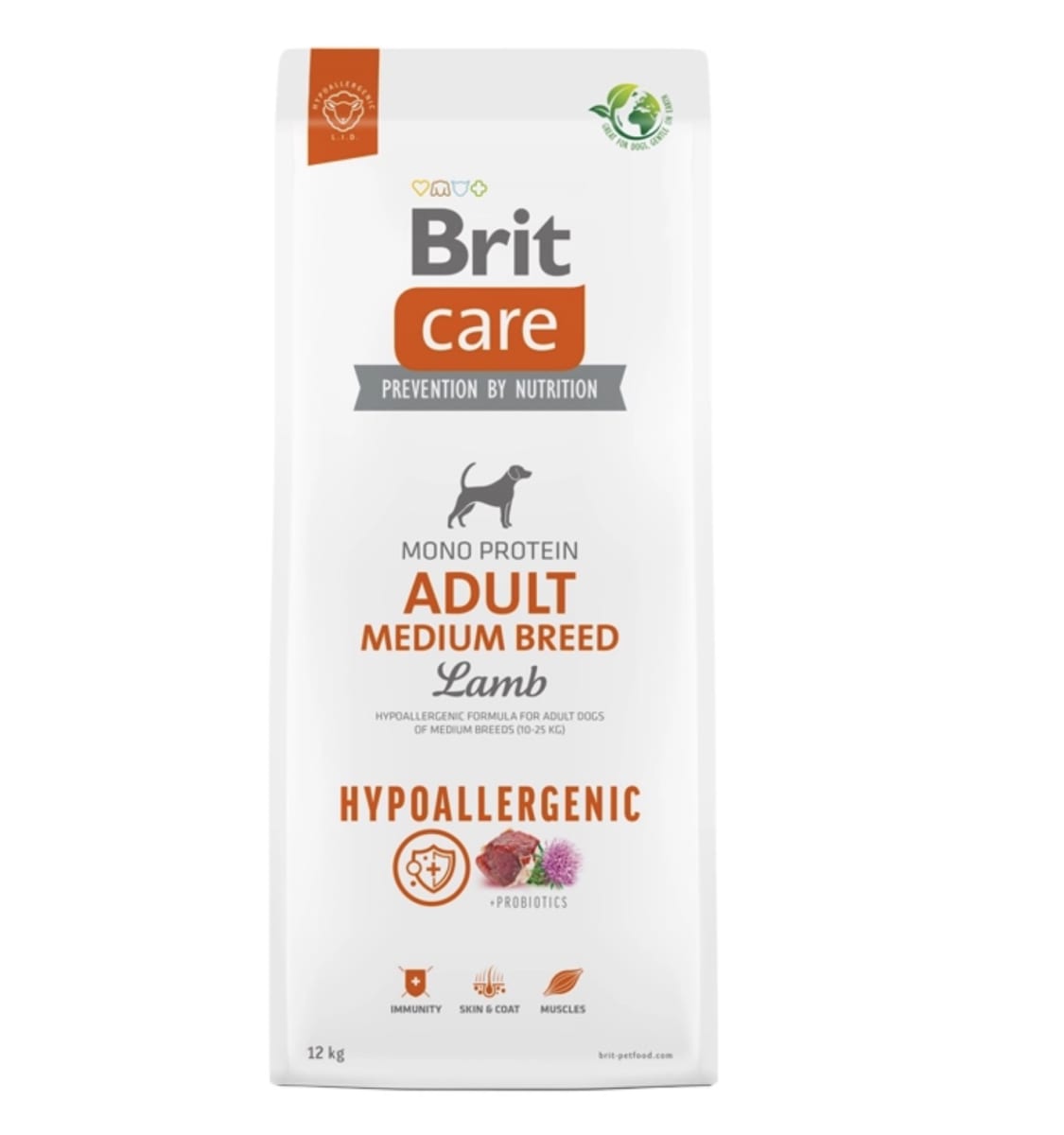 Brit mono protein adulto medium lamb3