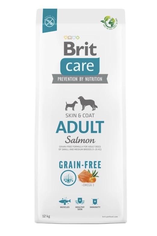 Brit care adulto salmon skin coat grain free2