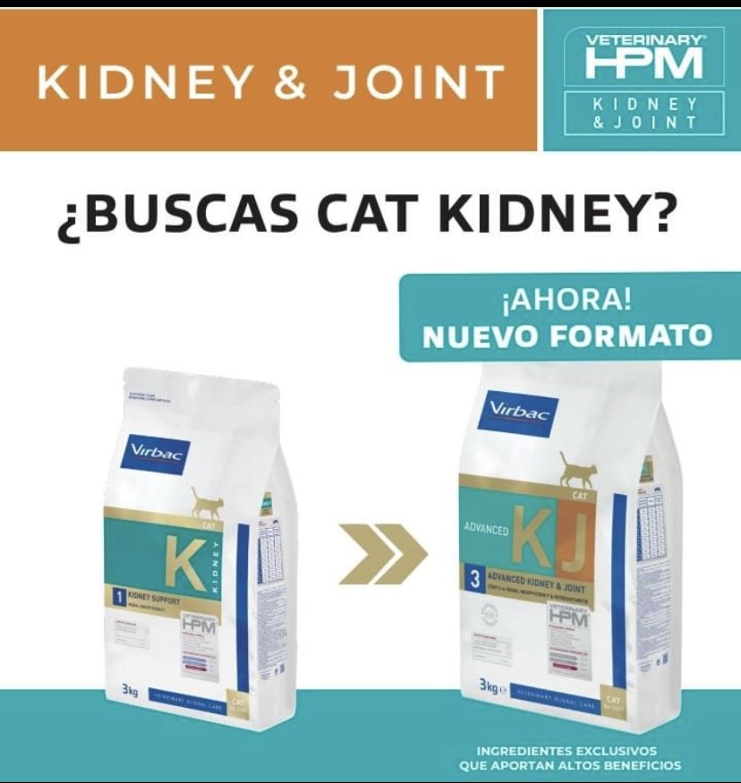 Virbac HPM Kidney & Joint 3 , 1.5 kg felino2