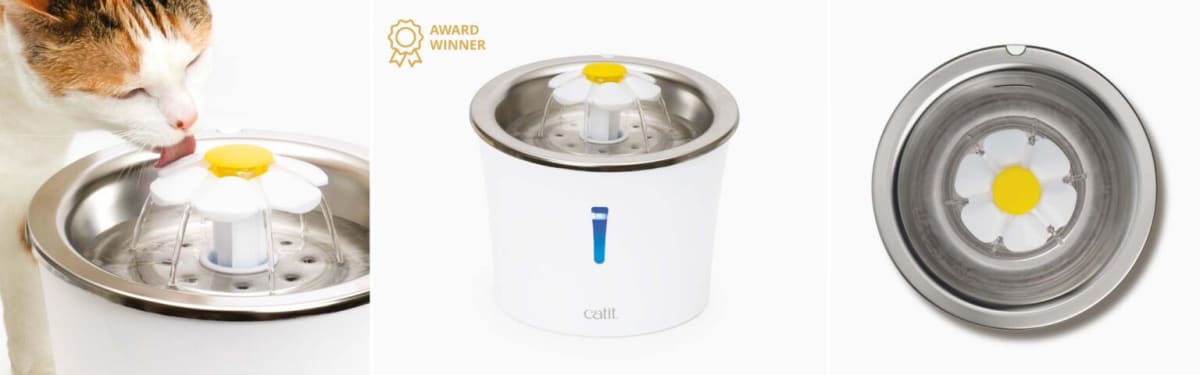 Catit Flower Fountain de Acero Inoxidable3 lt1
