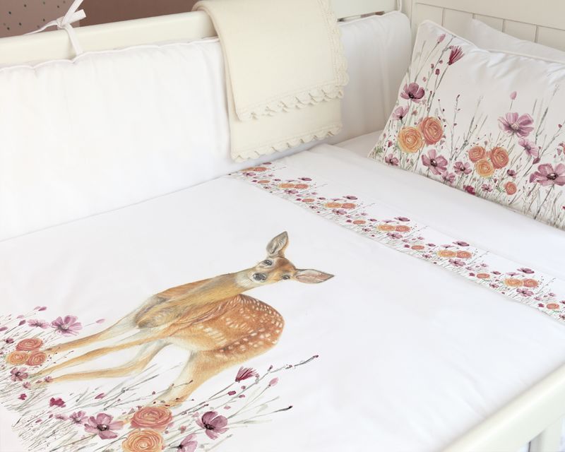 Cubreplumón Baby Bambi Florcitas Cubreplumón Baby Bambi Florcitas