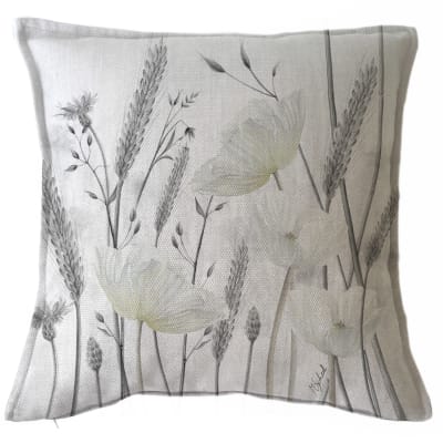 FUNDA COJIN MARISA AMAPOLAS Y TRIGOS 45X45