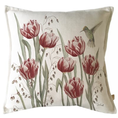 FUNDA COJÍN MARISA 45X45 BULERÍA TULIPANES