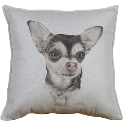 FUNDA COJIN LINO CHIHUAHUA