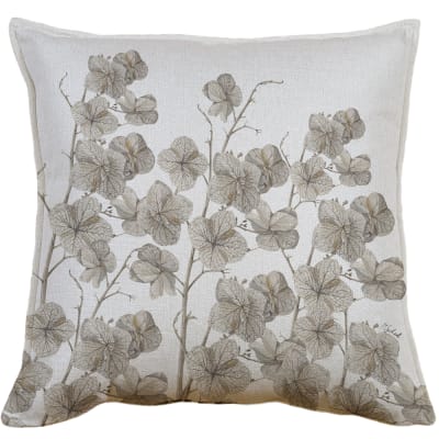 FUNDA COJIN LINO HORTENSIA SECA 45X45