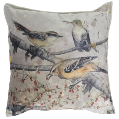 FUNDA COJÍN VELVET MIX RAYADITO