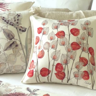 FUNDA COJÍN PHYSALIS OTOÑAL 45X45