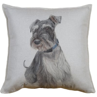 FUNDA COJÍN LINO SCHNAUZER