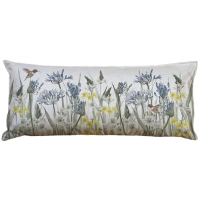 FUNDA COJIN LINO JARDÍN AGAPANTOS XL