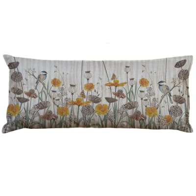 FUNDA COJÍN LINO CICLO AMAPOLAS XL1