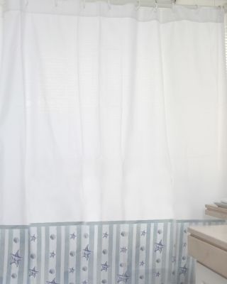 Cortina Estampado Caracol y Estrella MS1