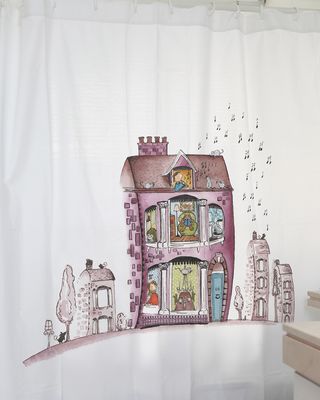 Cortina Estampado Casa Loca Musical MS