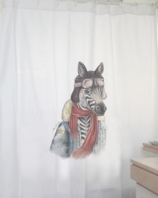 Cortina Estampado Cebra Aviadora MS