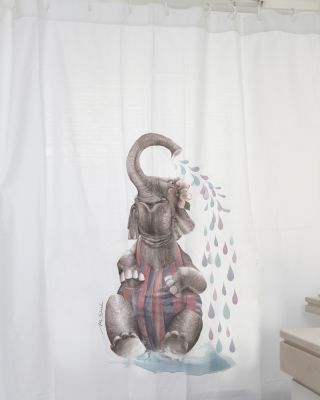 Cortina Estampado Elefanta MS1