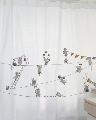 Cortina Estampado Ratones Malabaristas MS1
