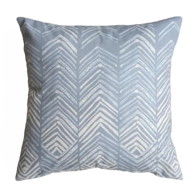 Funda Cojín Velvett Espigas Celeste