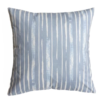 Funda Cojín Velvet Lineal Celeste