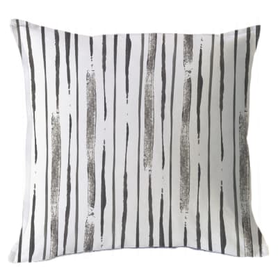 Funda Cojín Abstracto Lineal Gris Marengo 