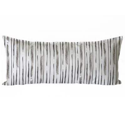 Funda Cojín Abstracto Lineal Gris Marengo XL