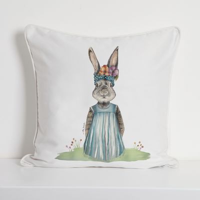 Funda Cojín Estampado Coneja Flora MS