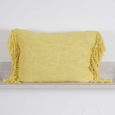 Cojin Telar Algodón Amarillo
