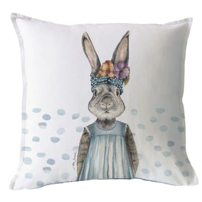 Funda Cojín Coneja Flora Puntos Ms