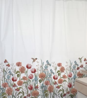 CORTINA DE BAÑO BULERÍA FLORAL