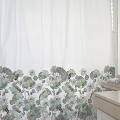 CORTINA DE BAÑO JARDÍN DE LOTO1