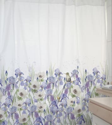 CORTINA DE BAÑO JARDÍN DE IRIS