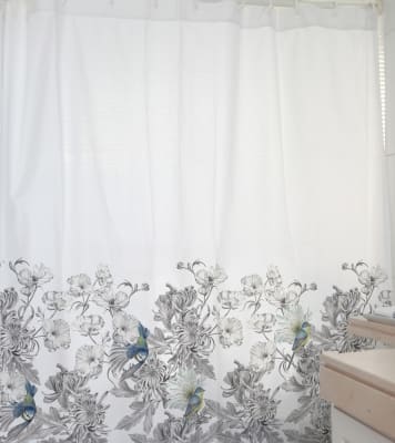 CORTINA DE BAÑO VUELO EN GRAFITO