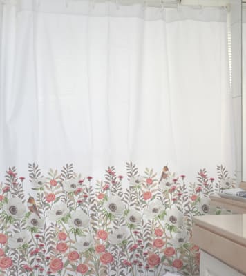 Cortina de Baño Anemone Blanca1