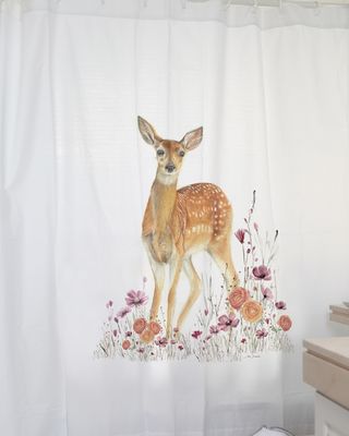 CORTINA DE BAÑO ESTAMPADA BAMBI FLORCITA